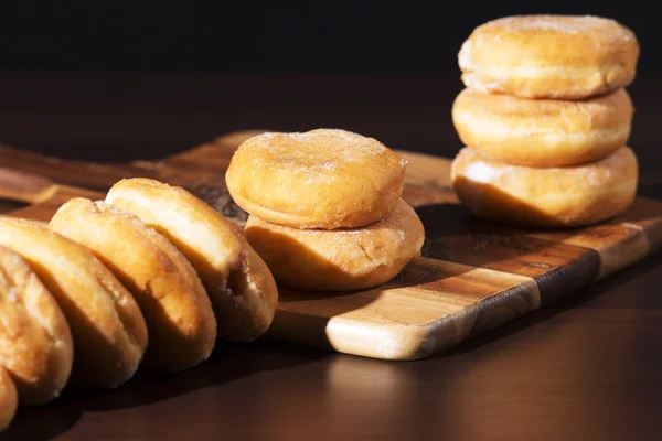 Group of cinnamon donuts  — стокове фото